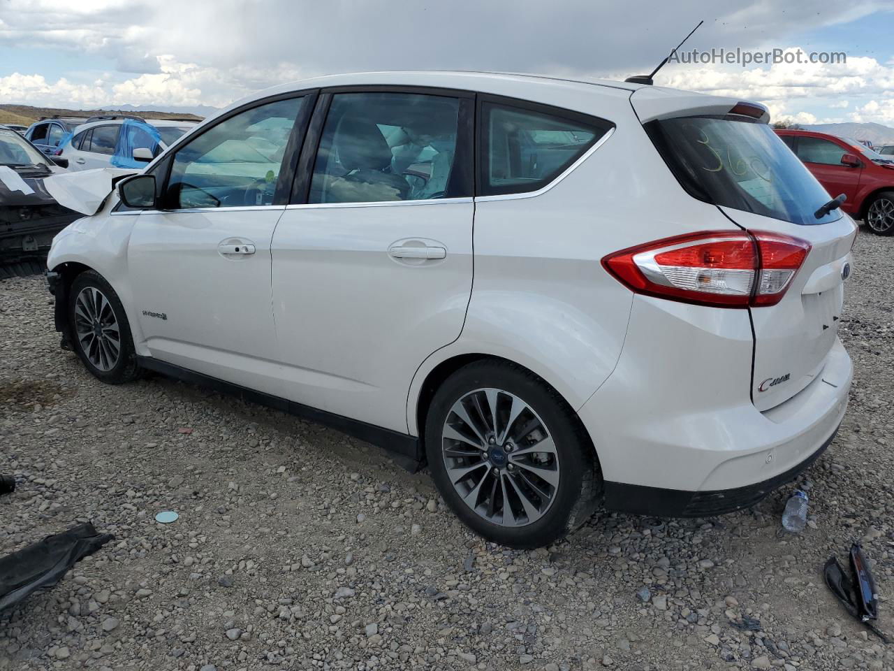 2017 Ford C-max Titanium White vin: 1FADP5DU2HL108773