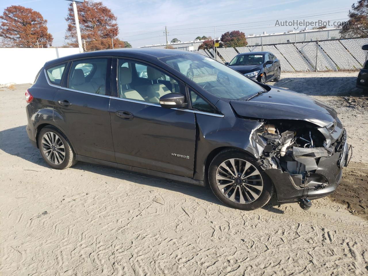 2017 Ford C-max Titanium Gray vin: 1FADP5DU2HL109485