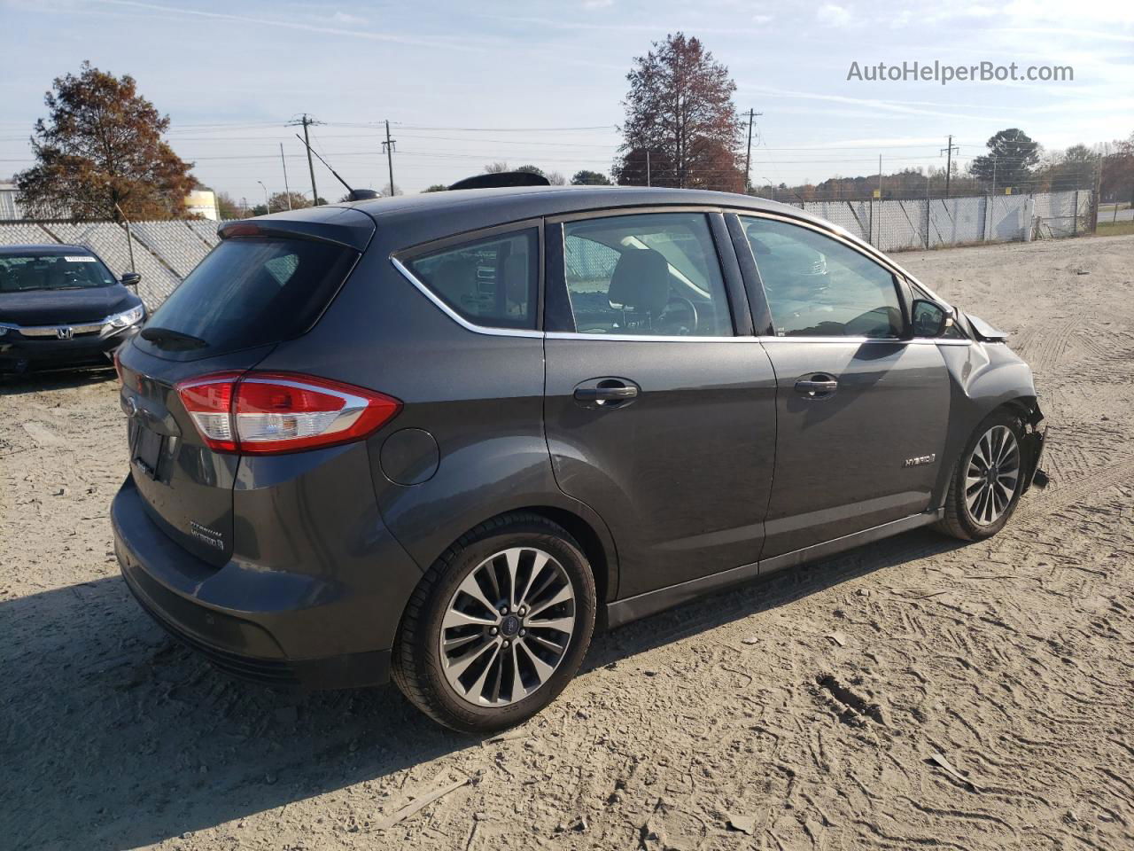 2017 Ford C-max Titanium Gray vin: 1FADP5DU2HL109485