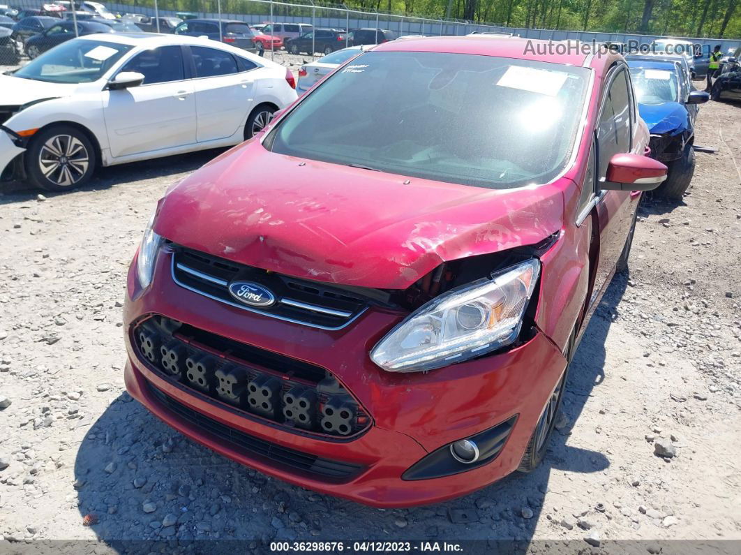 2017 Ford C-max Hybrid Titanium Red vin: 1FADP5DU2HL112015