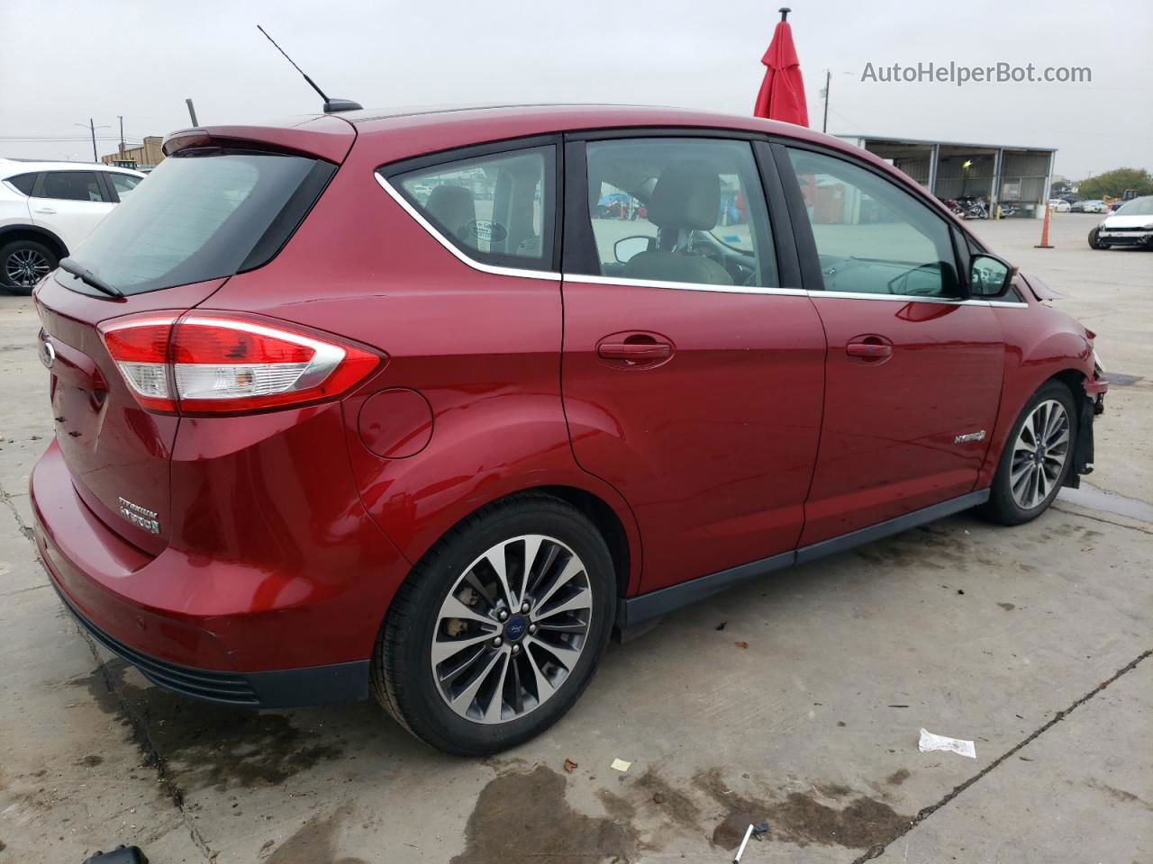 2017 Ford C-max Titanium Burgundy vin: 1FADP5DU3HL103629