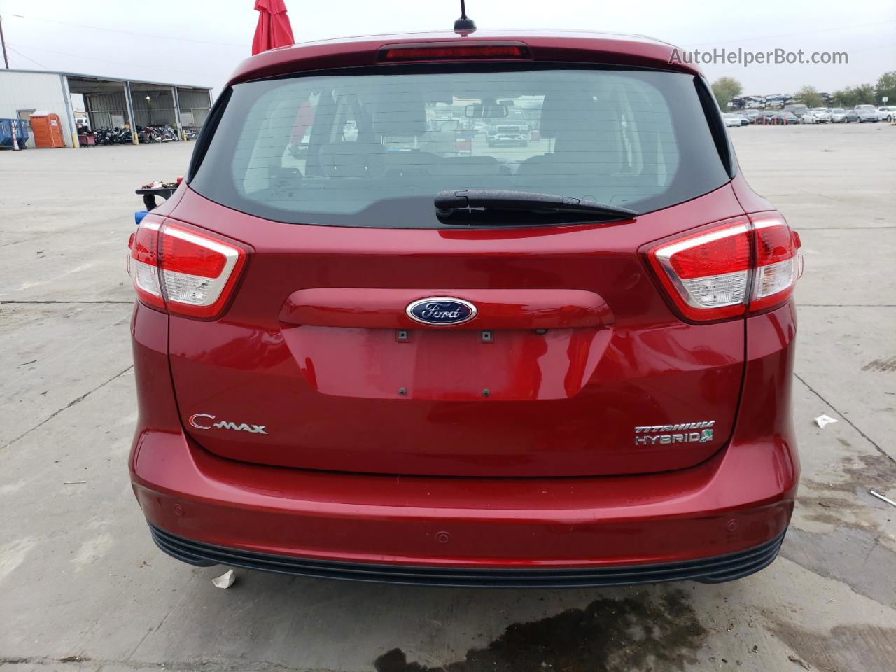 2017 Ford C-max Titanium Burgundy vin: 1FADP5DU3HL103629