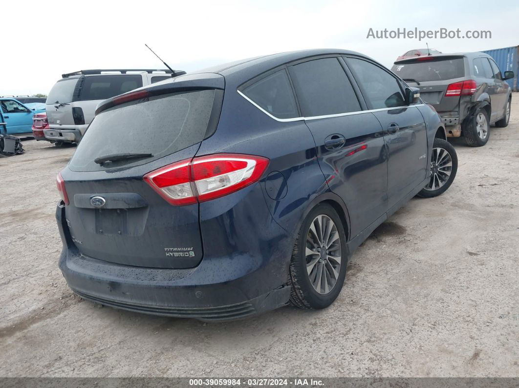 2017 Ford C-max Hybrid Titanium Синий vin: 1FADP5DU3HL118826