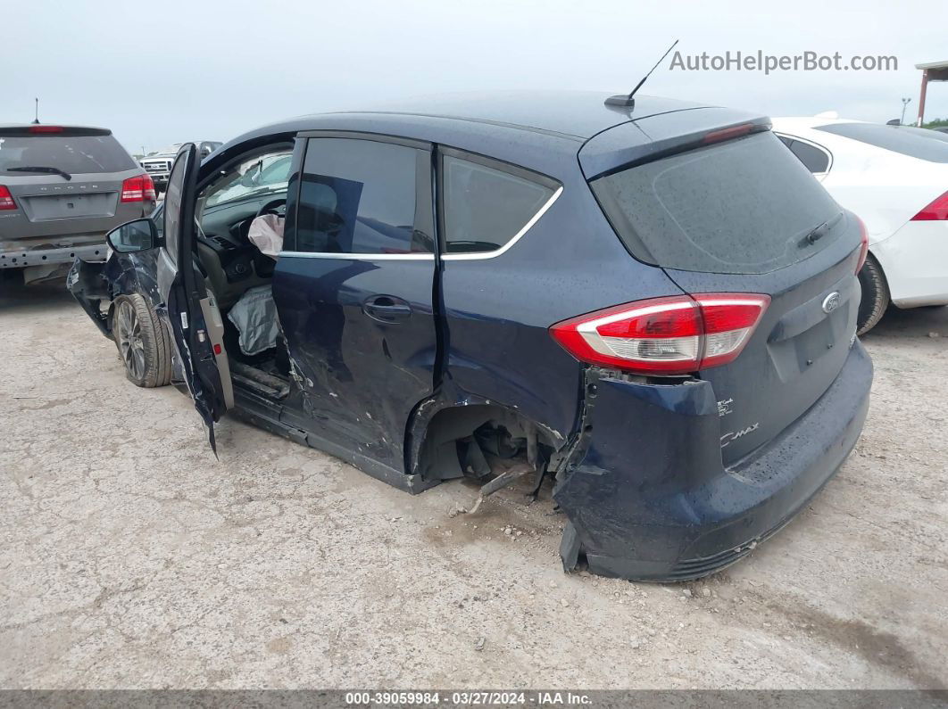 2017 Ford C-max Hybrid Titanium Синий vin: 1FADP5DU3HL118826