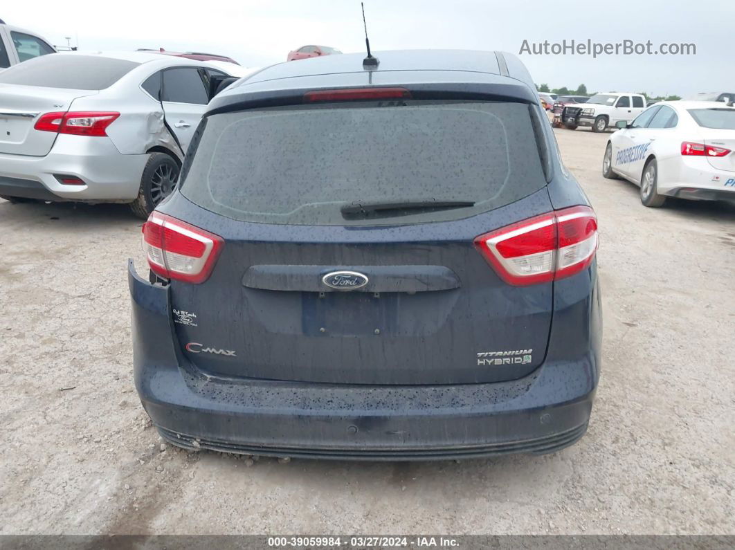 2017 Ford C-max Hybrid Titanium Синий vin: 1FADP5DU3HL118826