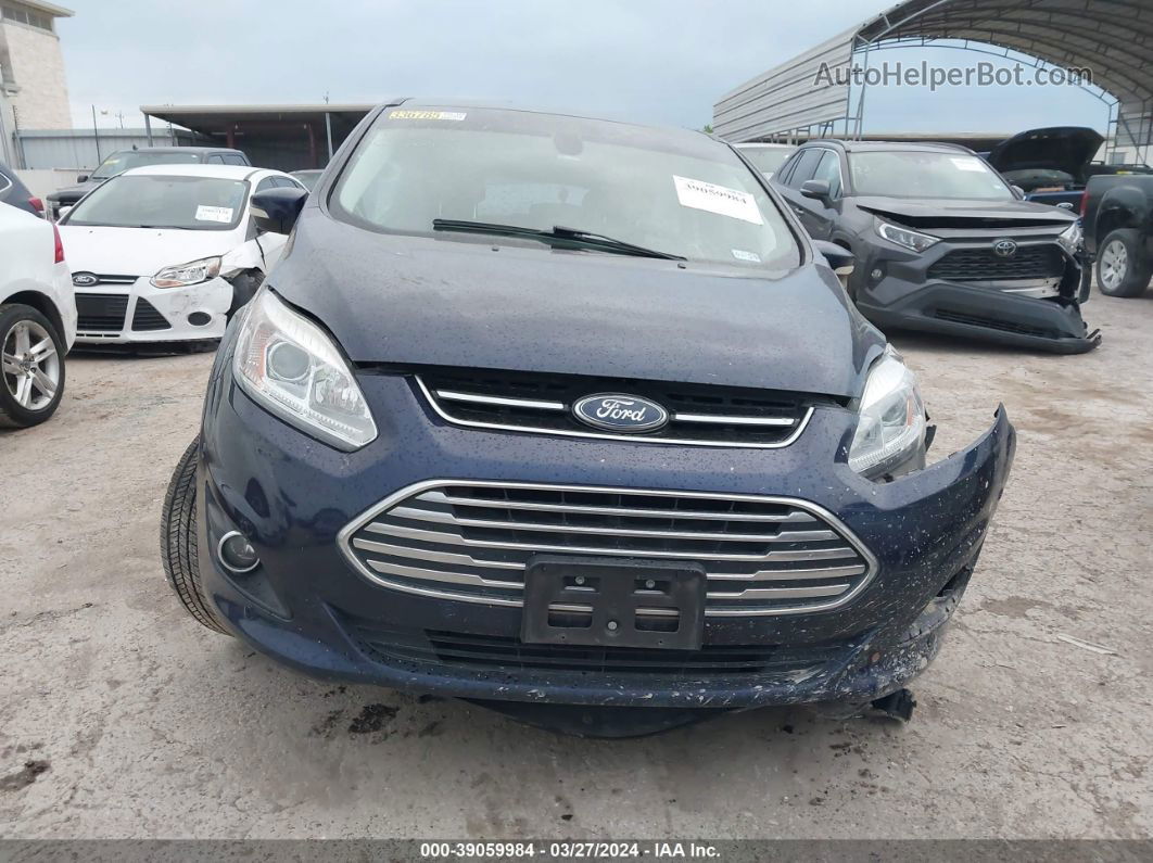 2017 Ford C-max Hybrid Titanium Синий vin: 1FADP5DU3HL118826