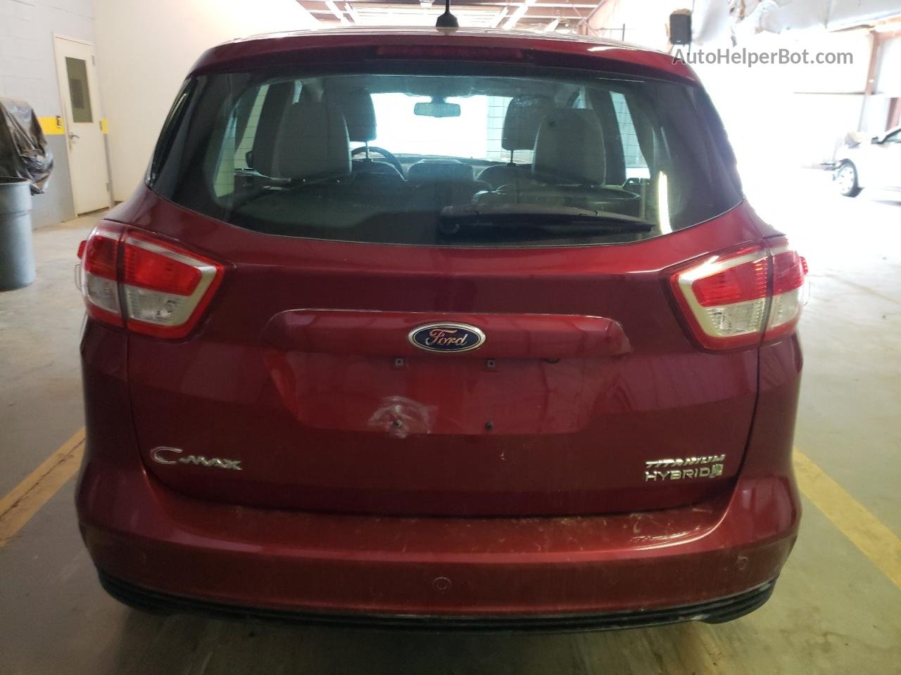 2017 Ford C-max Titanium Red vin: 1FADP5DU4HL100691