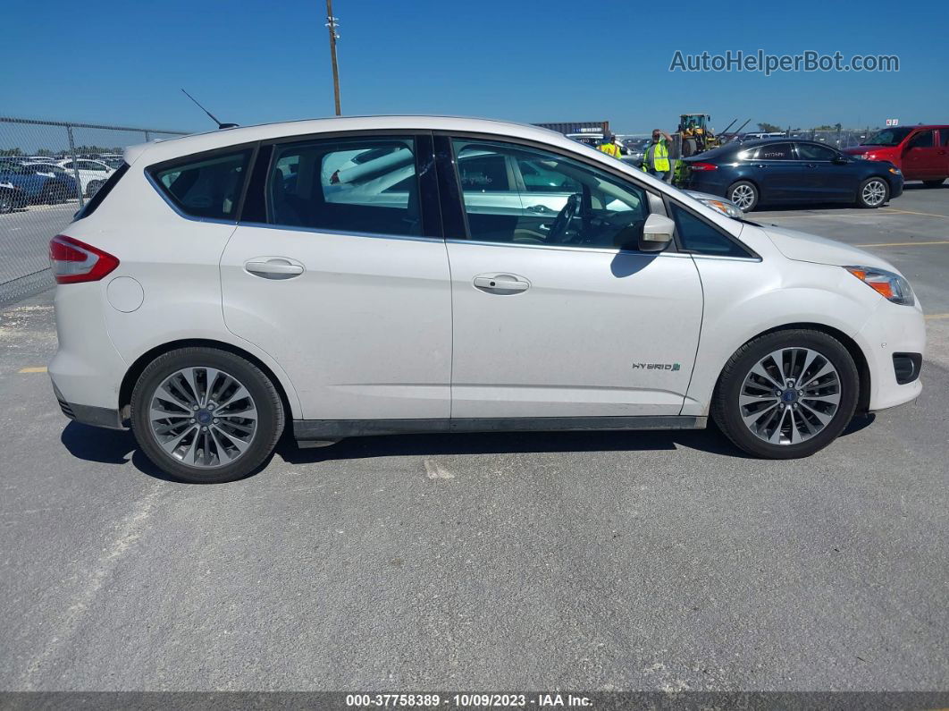 2017 Ford C-max Hybrid Titanium White vin: 1FADP5DU4HL107026