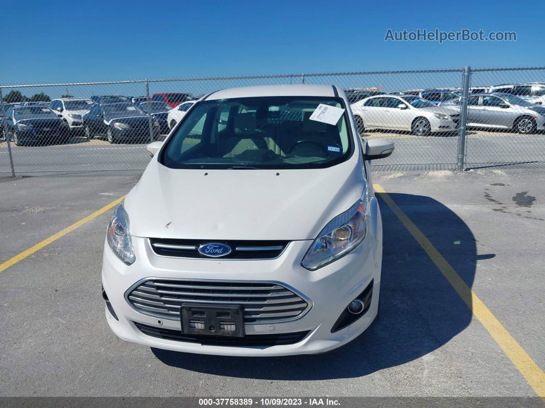 2017 Ford C-max Hybrid Titanium White vin: 1FADP5DU4HL107026