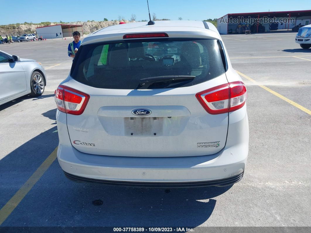 2017 Ford C-max Hybrid Titanium White vin: 1FADP5DU4HL107026