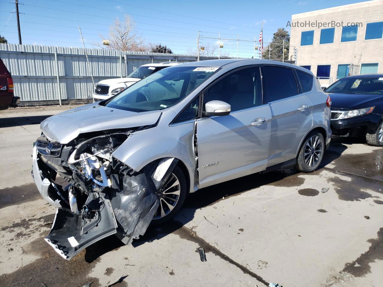 2017 Ford C-max Titanium Silver vin: 1FADP5DU4HL110959