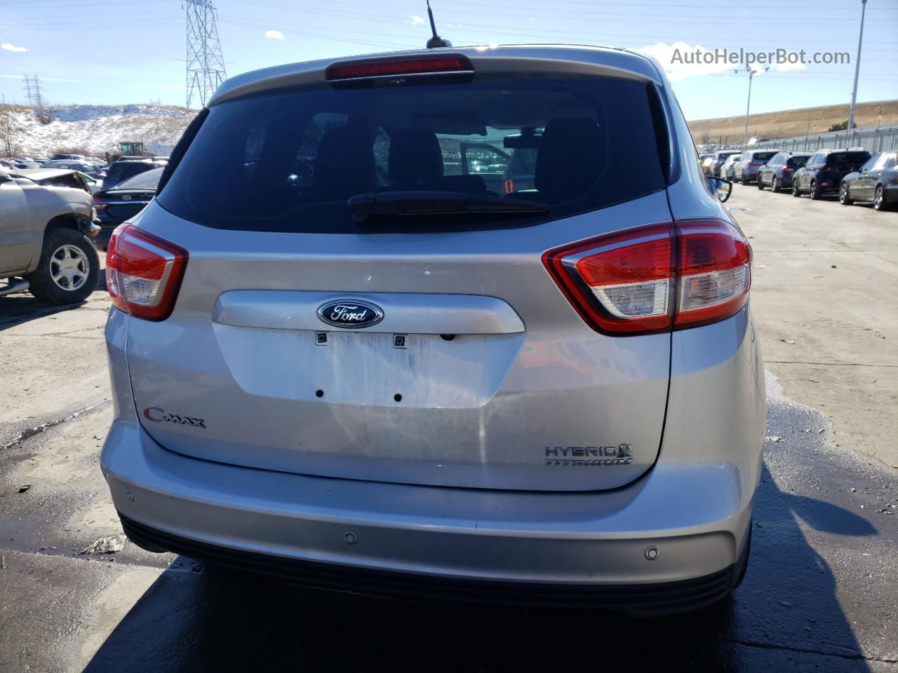 2017 Ford C-max Titanium Silver vin: 1FADP5DU4HL110959