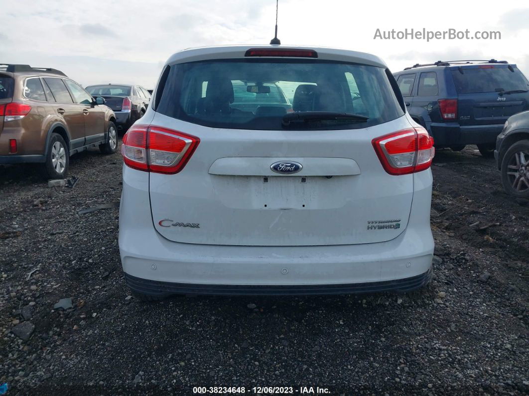 2017 Ford C-max Hybrid Titanium White vin: 1FADP5DU6HL101616