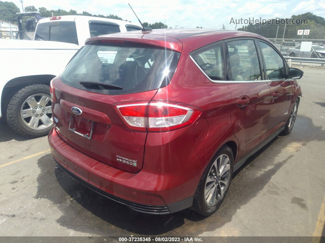 2017 Ford C-max Hybrid Titanium Red vin: 1FADP5DU6HL110624