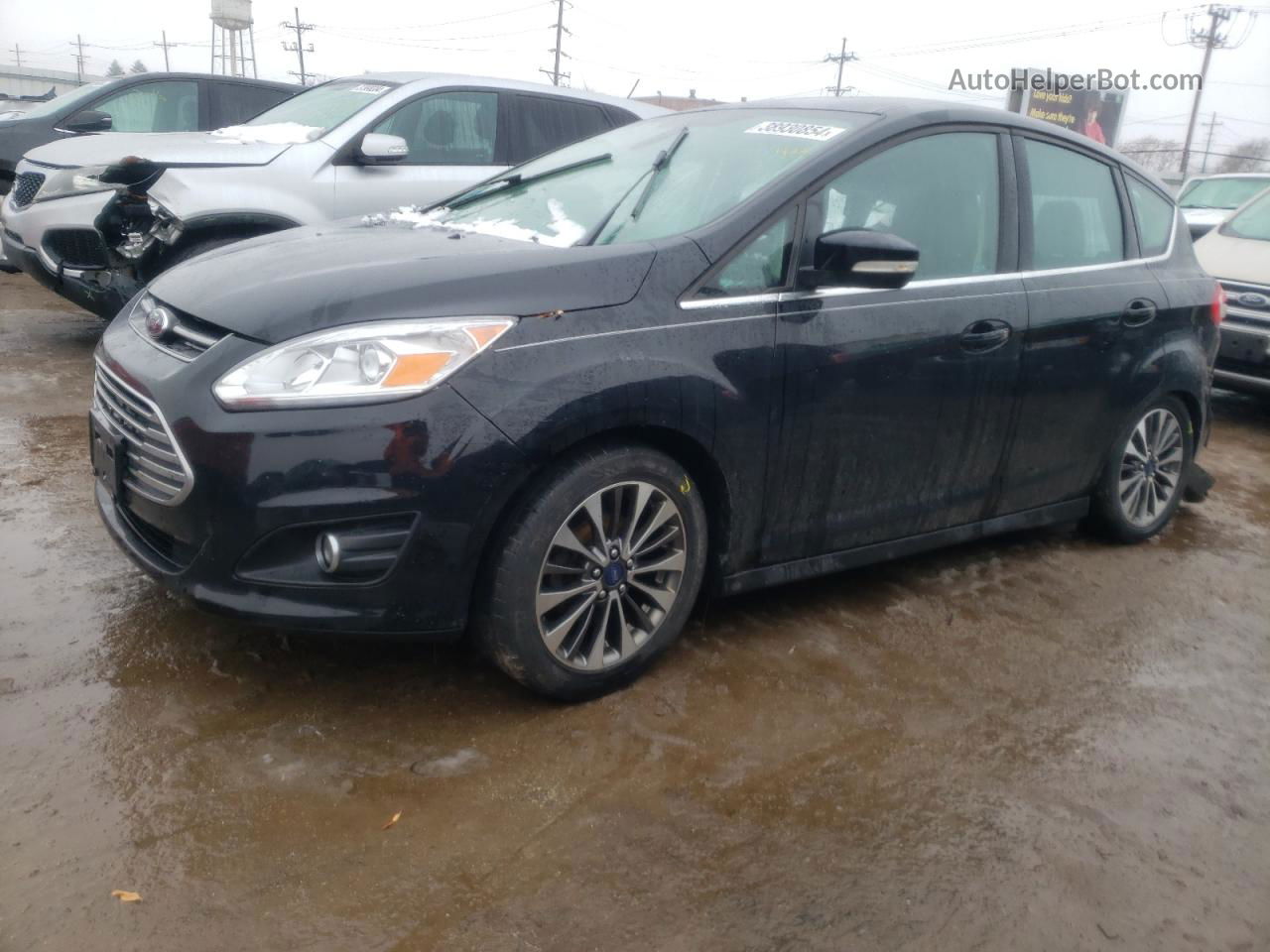 2017 Ford C-max Titanium Black vin: 1FADP5DU8HL107000