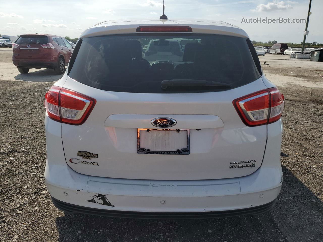 2017 Ford C-max Titanium White vin: 1FADP5DU8HL108762