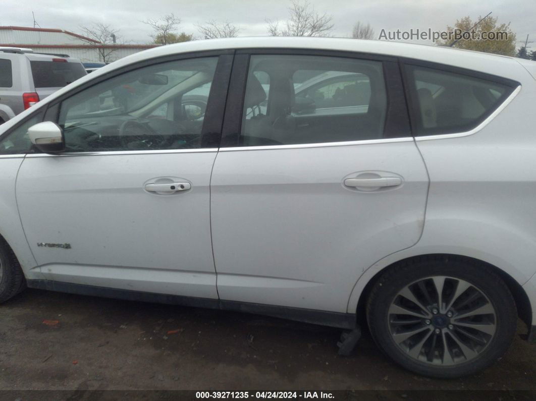 2017 Ford C-max Hybrid Titanium White vin: 1FADP5DU9HL113114