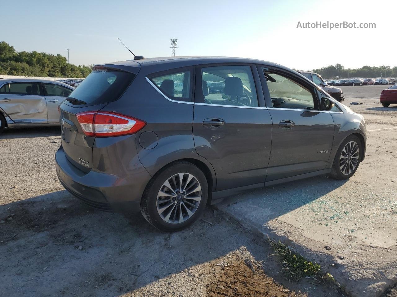 2017 Ford C-max Titanium Gray vin: 1FADP5DUXHL117740