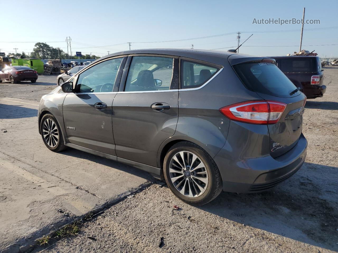 2017 Ford C-max Titanium Gray vin: 1FADP5DUXHL117740