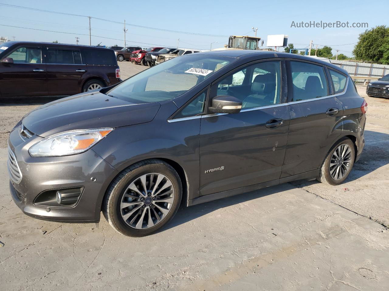 2017 Ford C-max Titanium Gray vin: 1FADP5DUXHL117740