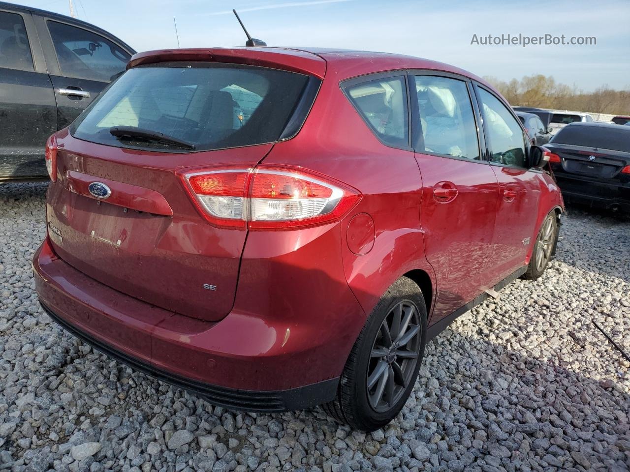 2017 Ford C-max Se Бордовый vin: 1FADP5EU2HL102552