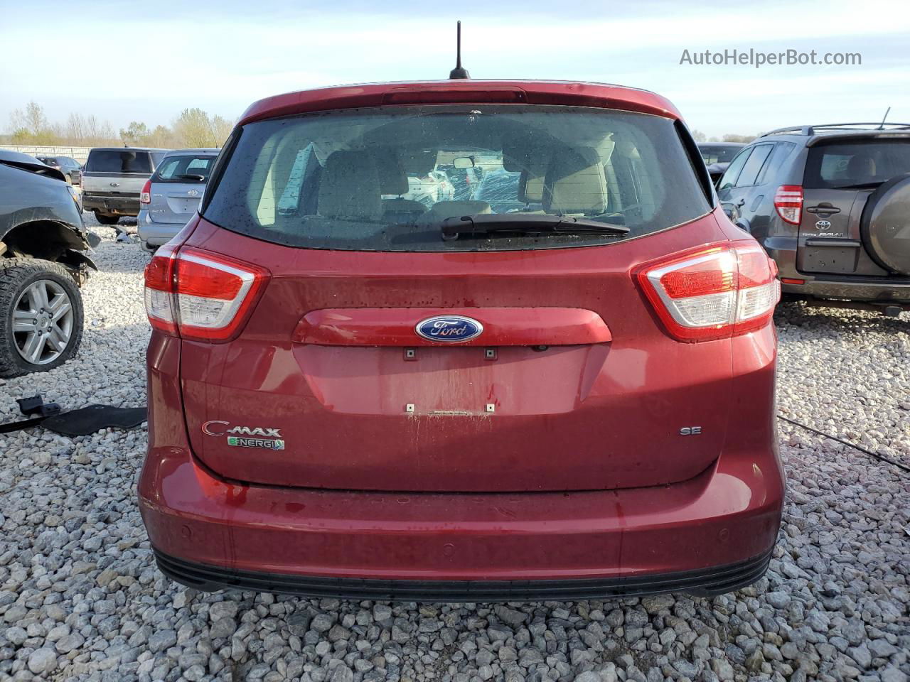 2017 Ford C-max Se Burgundy vin: 1FADP5EU2HL102552