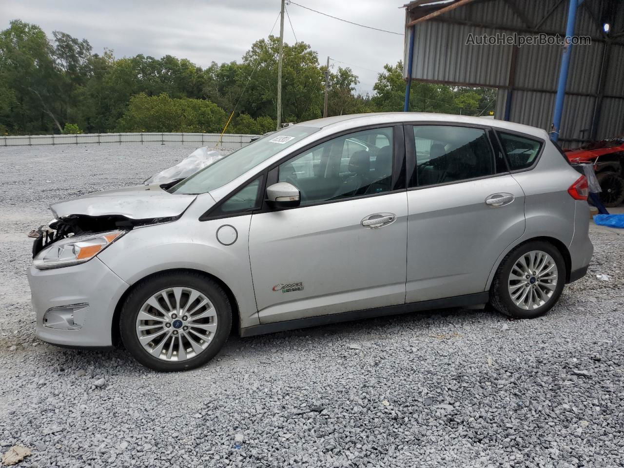 2017 Ford C-max Se Silver vin: 1FADP5EU2HL110411