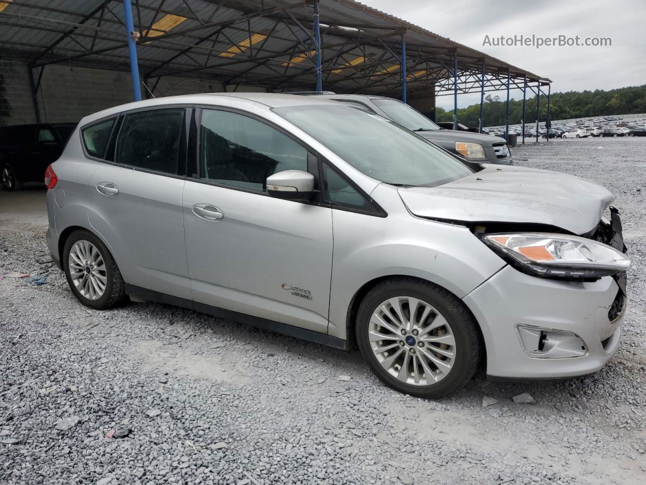 2017 Ford C-max Se Silver vin: 1FADP5EU2HL110411