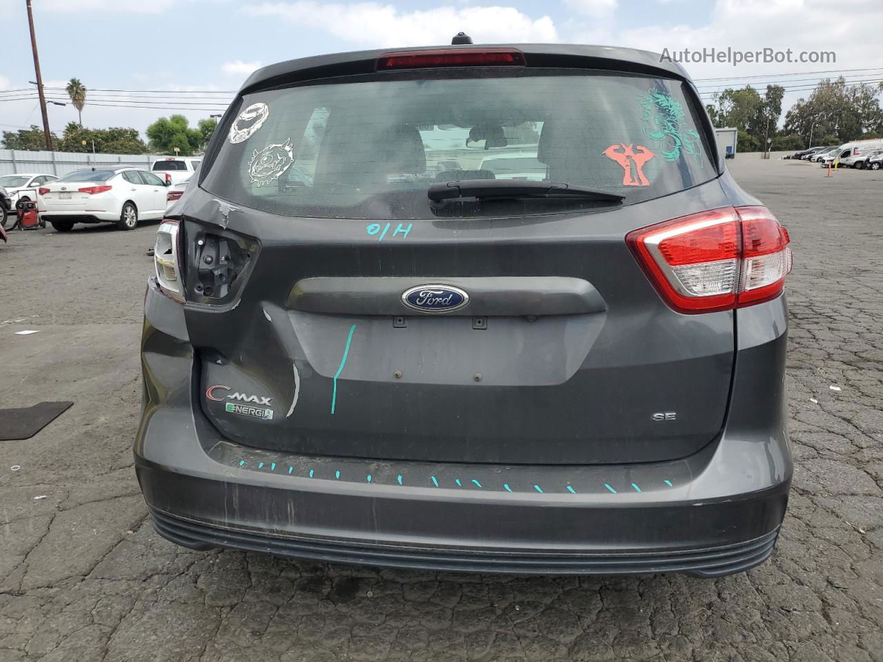 2017 Ford C-max Se Charcoal vin: 1FADP5EU3HL108229