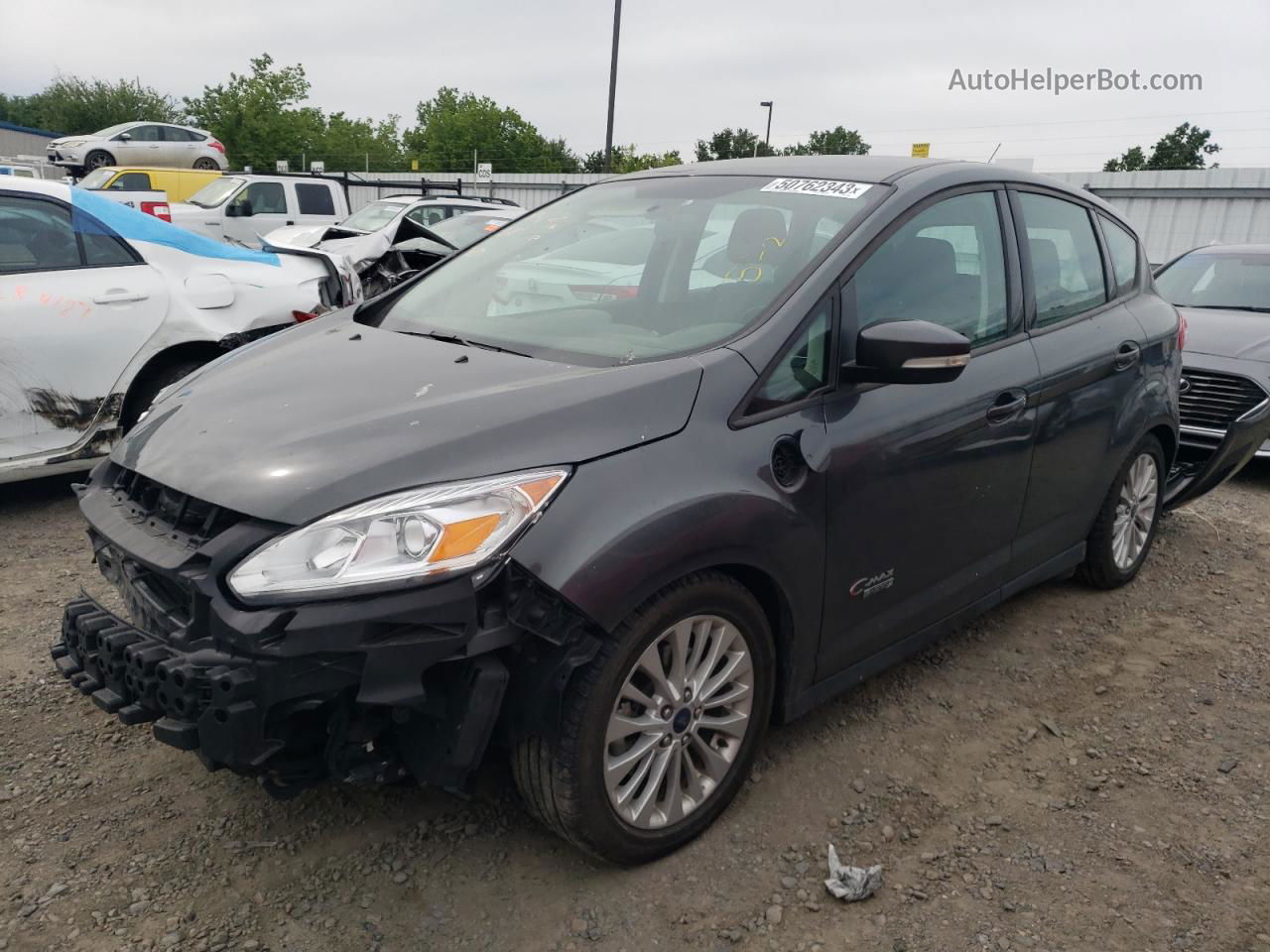 2017 Ford C-max Se Gray vin: 1FADP5EU3HL108781