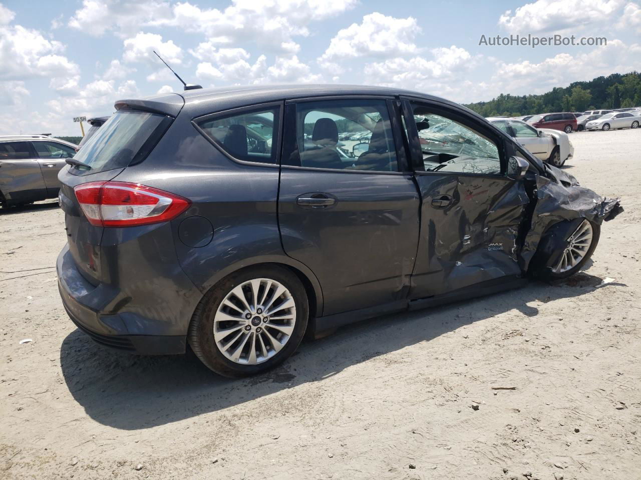 2017 Ford C-max Se Gray vin: 1FADP5EU4HL111897