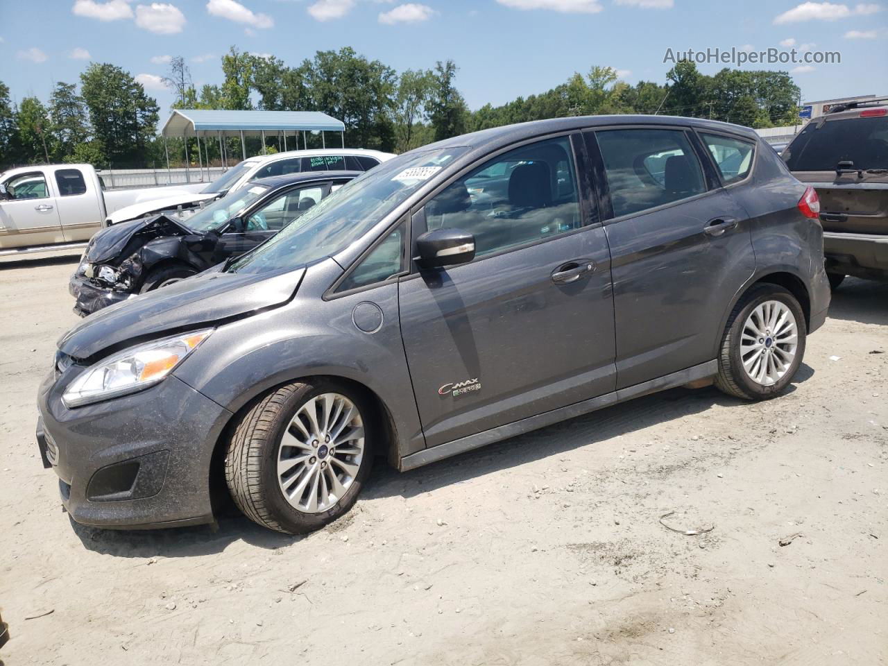 2017 Ford C-max Se Gray vin: 1FADP5EU4HL111897