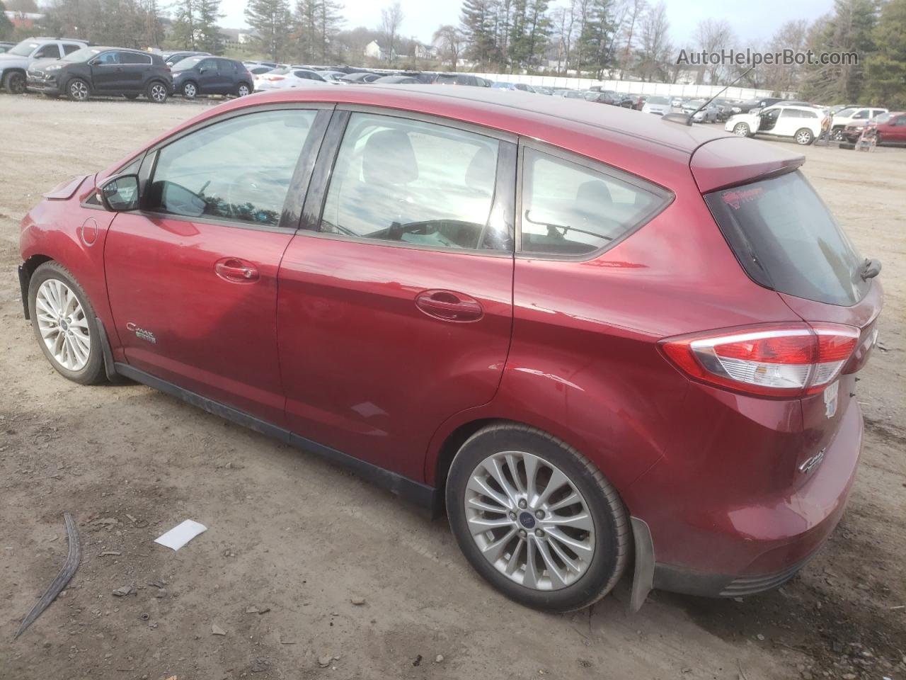 2017 Ford C-max Se Red vin: 1FADP5EU5HL100519