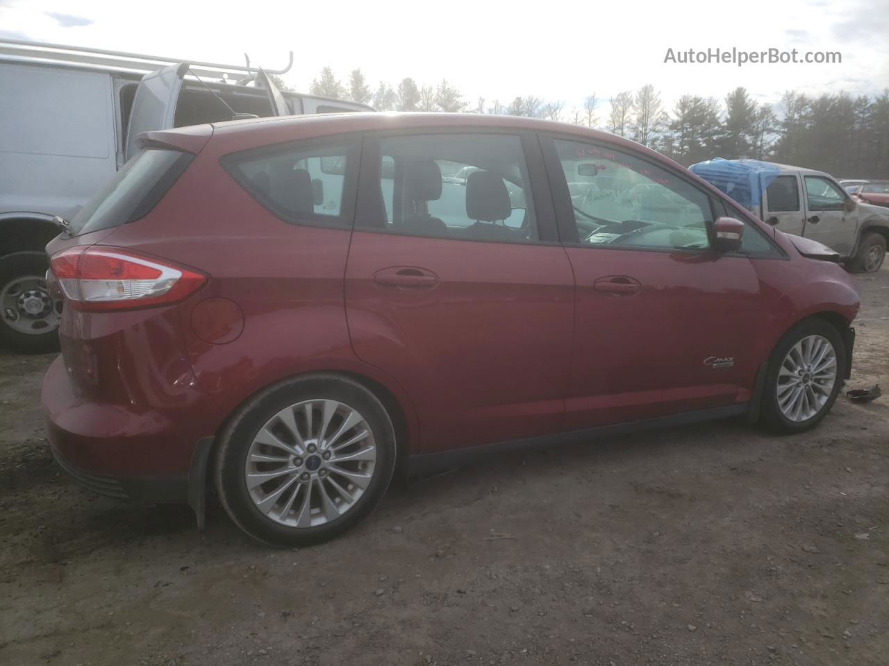 2017 Ford C-max Se Red vin: 1FADP5EU5HL100519