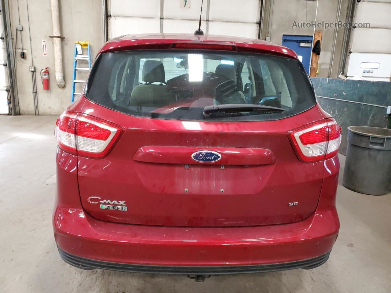 2017 Ford C-max Se Red vin: 1FADP5EU5HL106613