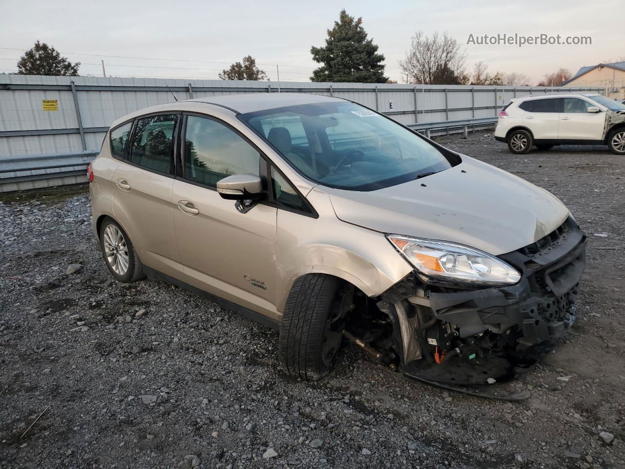 2017 Ford C-max Se Бежевый vin: 1FADP5EU5HL107552