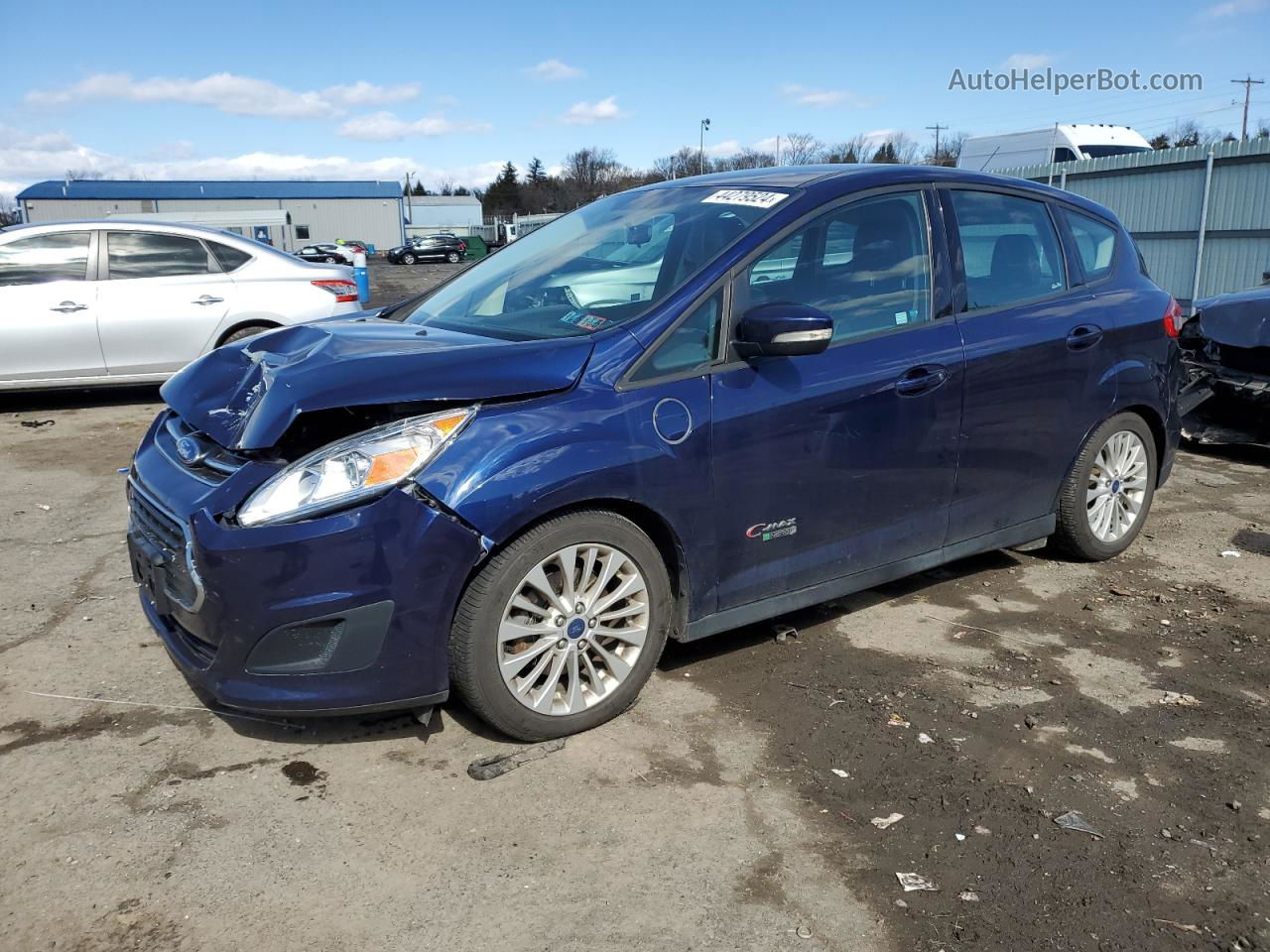 2017 Ford C-max Se Blue vin: 1FADP5EU7HL103213