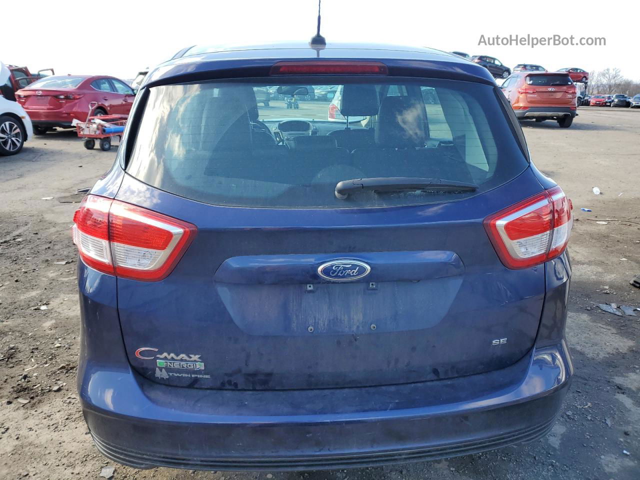 2017 Ford C-max Se Blue vin: 1FADP5EU7HL103213