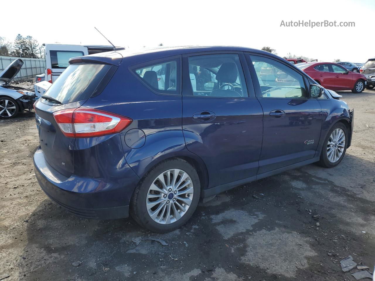 2017 Ford C-max Se Blue vin: 1FADP5EU7HL103213