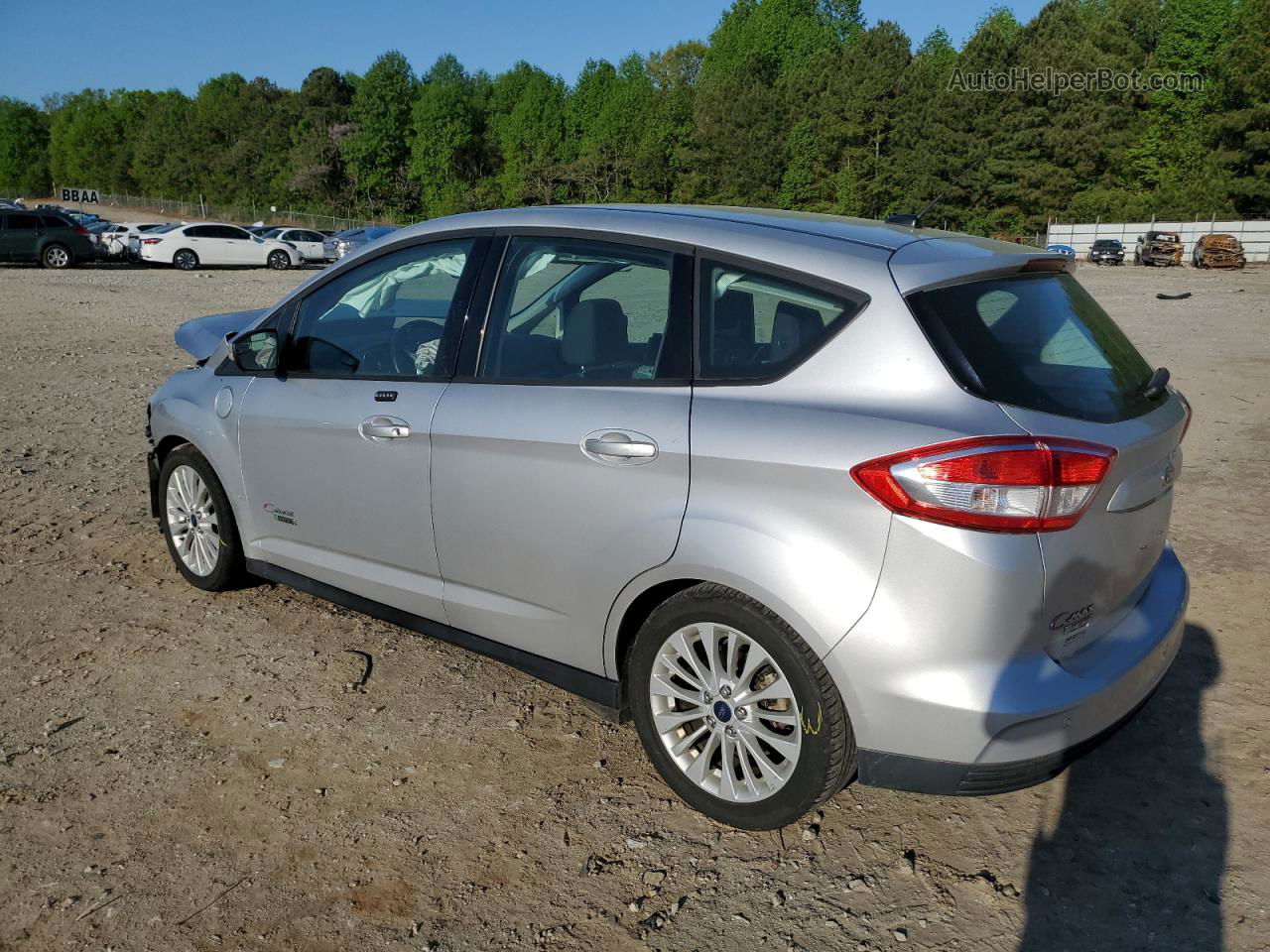 2017 Ford C-max Se Silver vin: 1FADP5EU7HL109366