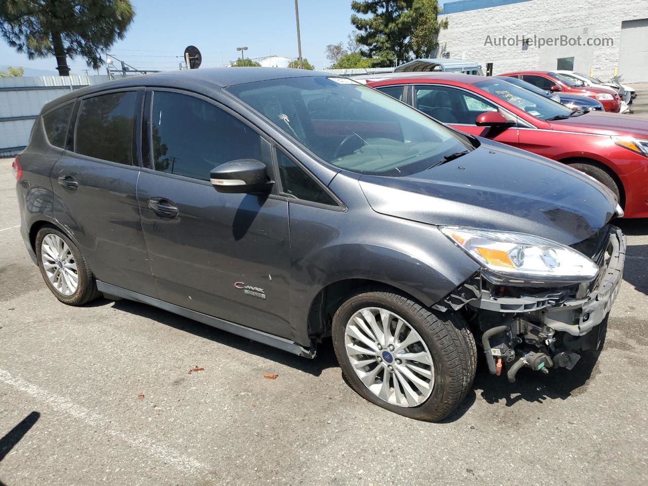 2017 Ford C-max Se Gray vin: 1FADP5EU7HL109805