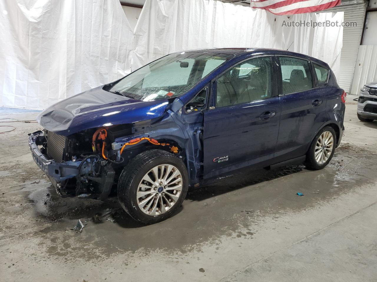 2017 Ford C-max Se Синий vin: 1FADP5EU7HL111277