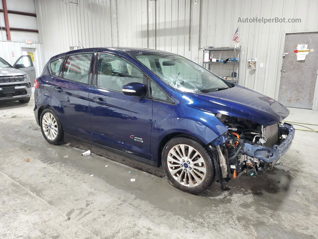 2017 Ford C-max Se Синий vin: 1FADP5EU7HL111277