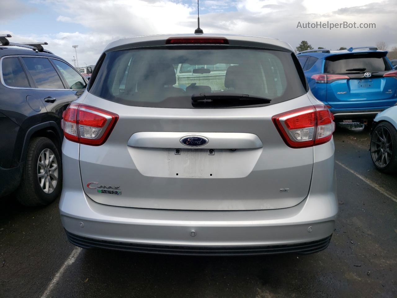 2017 Ford C-max Se Silver vin: 1FADP5EU8HL102183