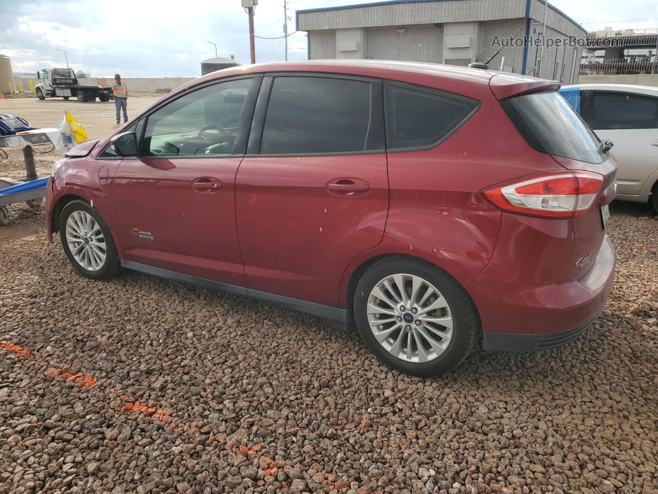 2017 Ford C-max Se Red vin: 1FADP5EU8HL110249