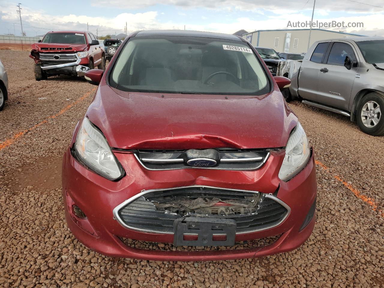 2017 Ford C-max Se Red vin: 1FADP5EU8HL110249