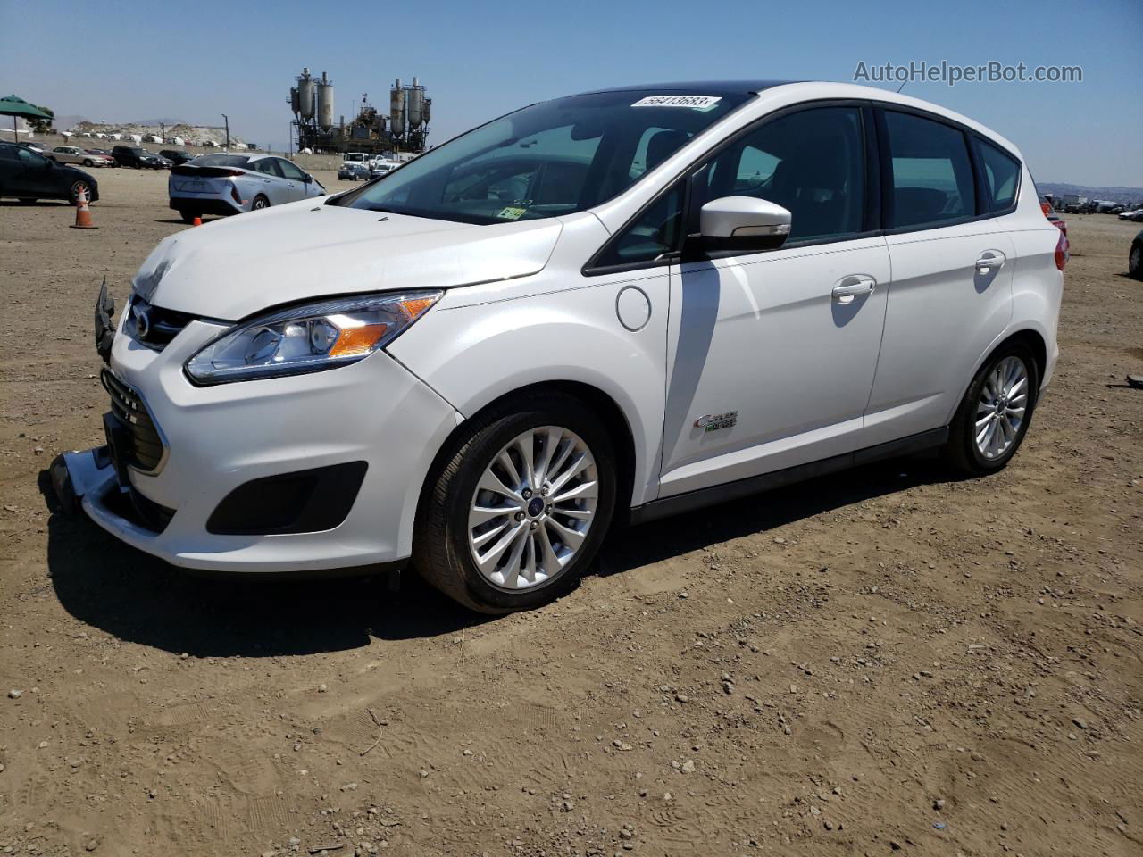 2017 Ford C-max Se White vin: 1FADP5EU9HL111944