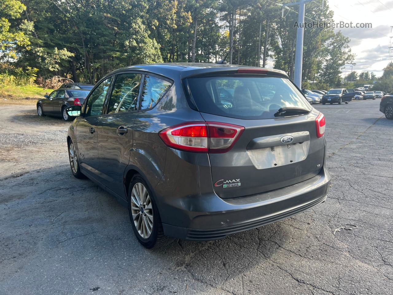 2017 Ford C-max Se Gray vin: 1FADP5EUXHL103304