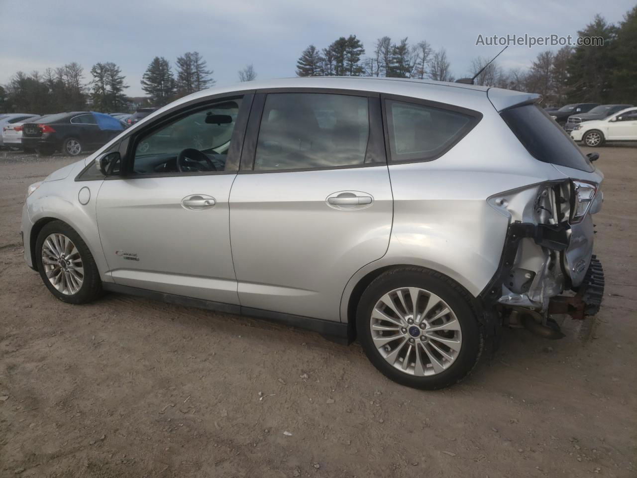 2017 Ford C-max Se Silver vin: 1FADP5EUXHL103562