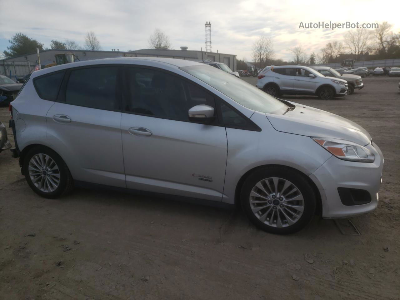 2017 Ford C-max Se Silver vin: 1FADP5EUXHL103562